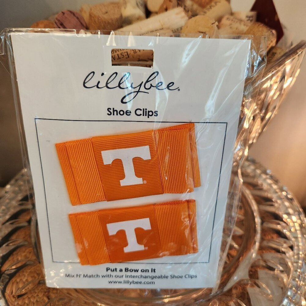 University of Tennessee Volunteers Lillybee U Shoe Clips  NCAA Sorority Cheer 📣